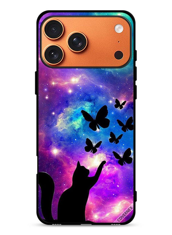 Covernex Apple iPhone 17 Pro Max Protective Case Cover Cat & Butterflies - Image 1