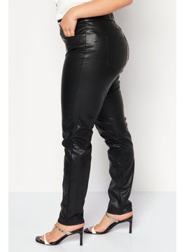 Gloria Vanderbilt Women Slim Fit Solid Straight Leg Pants, Black  - Image 2