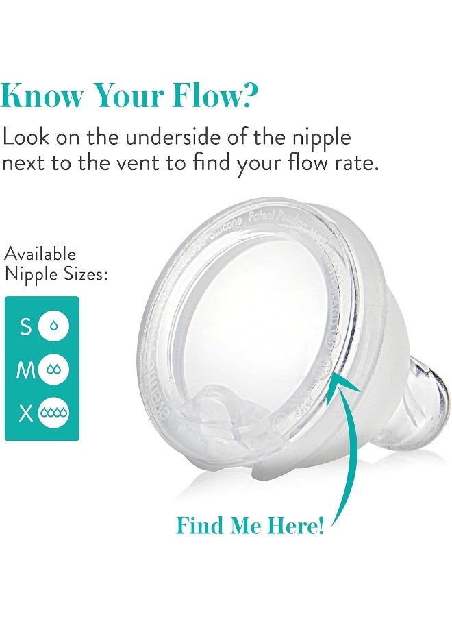 Evenflo Feeding Balance Plus Standard Neck Slow Flow Nipples, 6-Pack - Image 5
