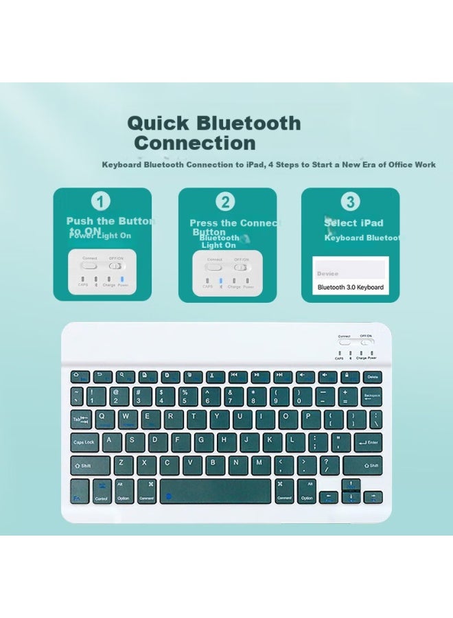 Suoying Apple Ipad Pro Keyboard Case Cover All-in 11-inch Magic Keyboard Mouse Combo For 21/20/18 Models, Tablet Stand With External Bluetooth And Stylus - Image 5