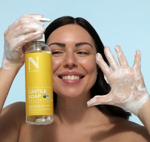 Dr. Natural Castile Liquid Soap - Multi-Use Body Wash, Shampoo and Face Wash - Body Soap for Skin, Hair, Pets and Home - Unscented Baby - 16 oz - Image 5