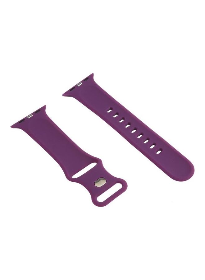 NIBEMINENT Double Wear Rivets Replacement Watchbands For Series 7/6/5/4/3/2/1/SE 38/40/41mm Purple - Image 2