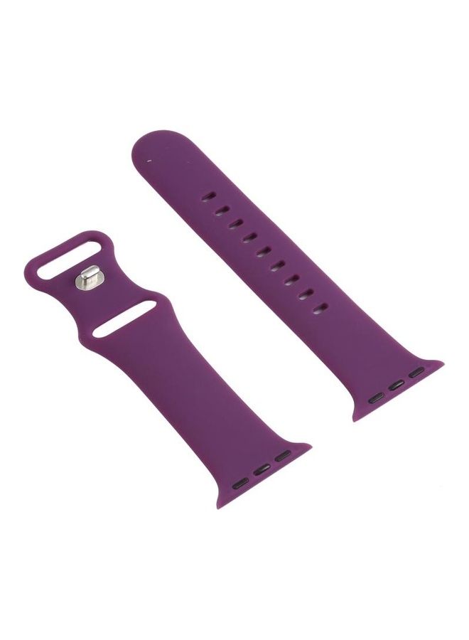 NIBEMINENT Double Wear Rivets Replacement Watchbands For Series 7/6/5/4/3/2/1/SE 38/40/41mm Purple - Image 3