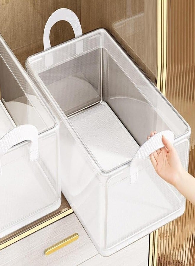 Whimsical PVC Transparent Clothes Organizer Storage Box/Steel Frame Wardrobe Organizer/Foldable Clothes Storage/Transparent Clothes Storage Box - Image 4