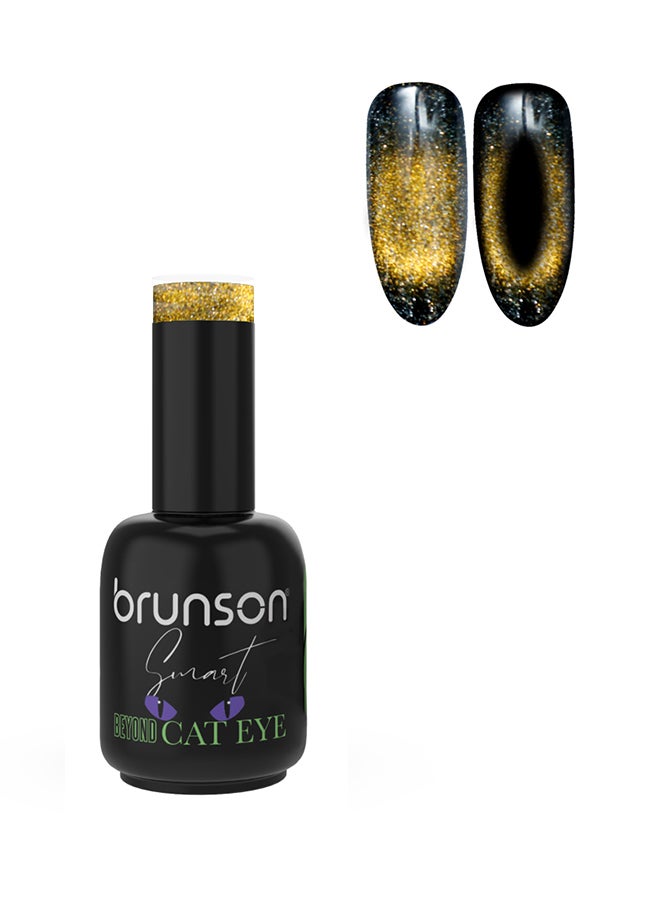brunson Gel Nail Polish 15ml Smart Beyond Cat Eye Gel Polish Glossy Shine Finish Long Lasting Sparkle UV Soak off Gel Nail Polish for Nail Art French Manicure Pedicure Salon Quality Chip Resistant Gel Nail