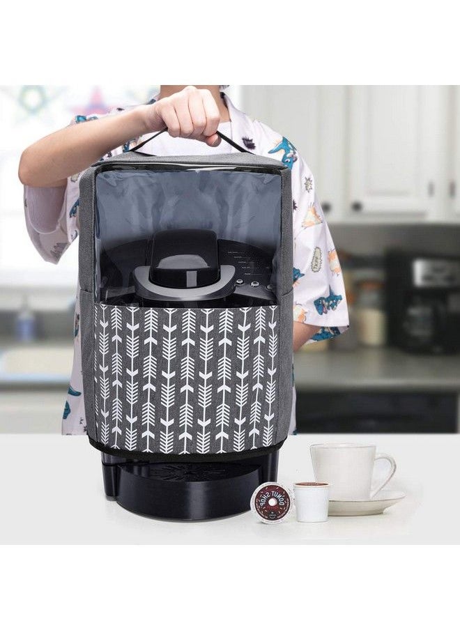 Coffee Maker Dust Cover Compatible With Keurig Kclassic And Kselect Visible Coffee Machine Cover With Pockets And Top Handle Gray With Arrow - pzsku/Z7E24A863D907CE8EA2B6Z/45/_/1686211431/bceef0fb-9a60-4517-a8e1-ed6d489275f5