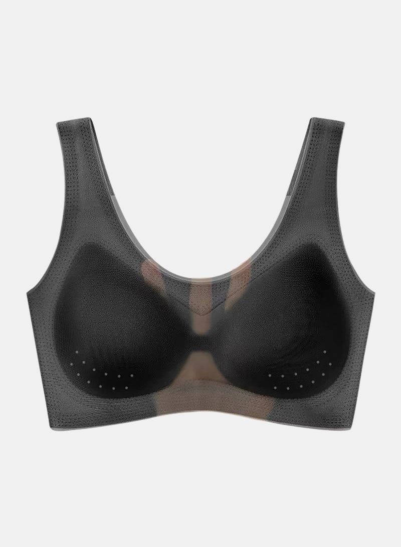 Seamless Wireless Bra for Women, Breathable Padded Bra with Removable Cups, Full Coverage Comfort Bra, Stretchy Soft Support, Everyday Wear, Plus Size Friendly - Image 2