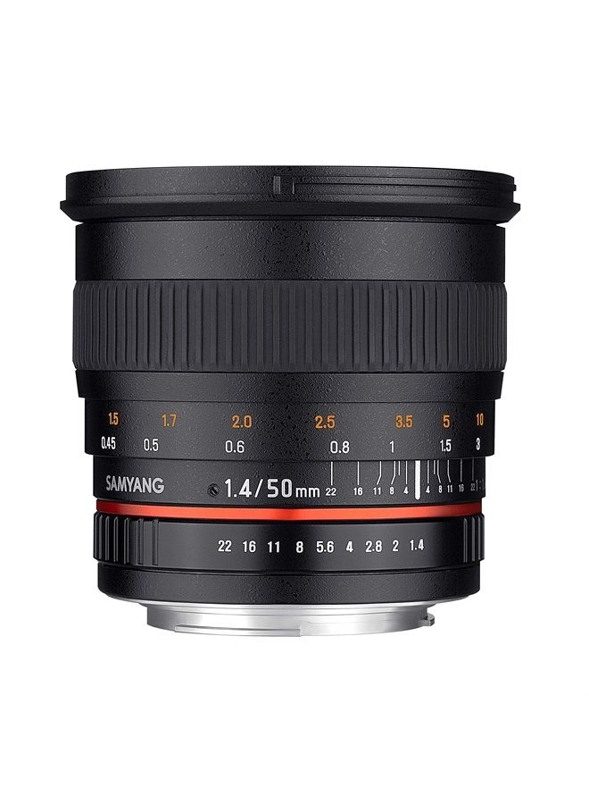 Samyang SY50M-N Telephoto Fixed Prime 50mm F1.4 Lens for Nikon Digital SLR  - Image 1