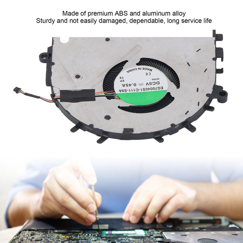 Laptop CPU Cooling Fan Replacement Aluminum Alloy ABS Rapid Cooling Noiseless Performance For D14 HK Part EG70040S1 C111 S9A - Image 3