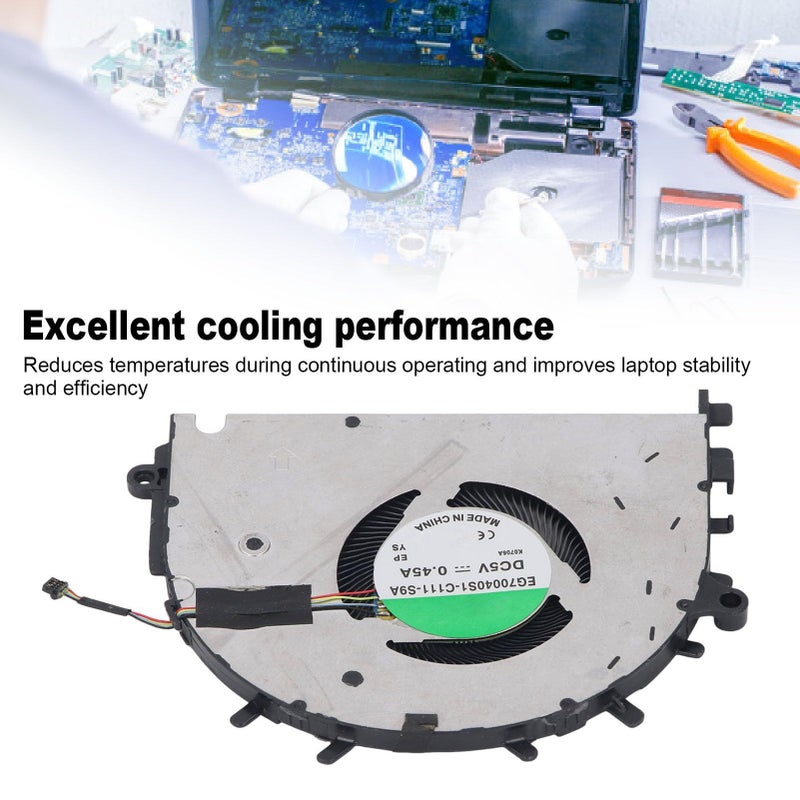 Laptop CPU Cooling Fan Replacement Aluminum Alloy ABS Rapid Cooling Noiseless Performance For D14 HK Part EG70040S1 C111 S9A - Image 5