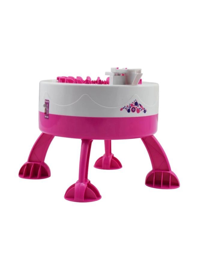 NIBEMINENT Knitting Smart Weaver Kit Machine White/Pink 