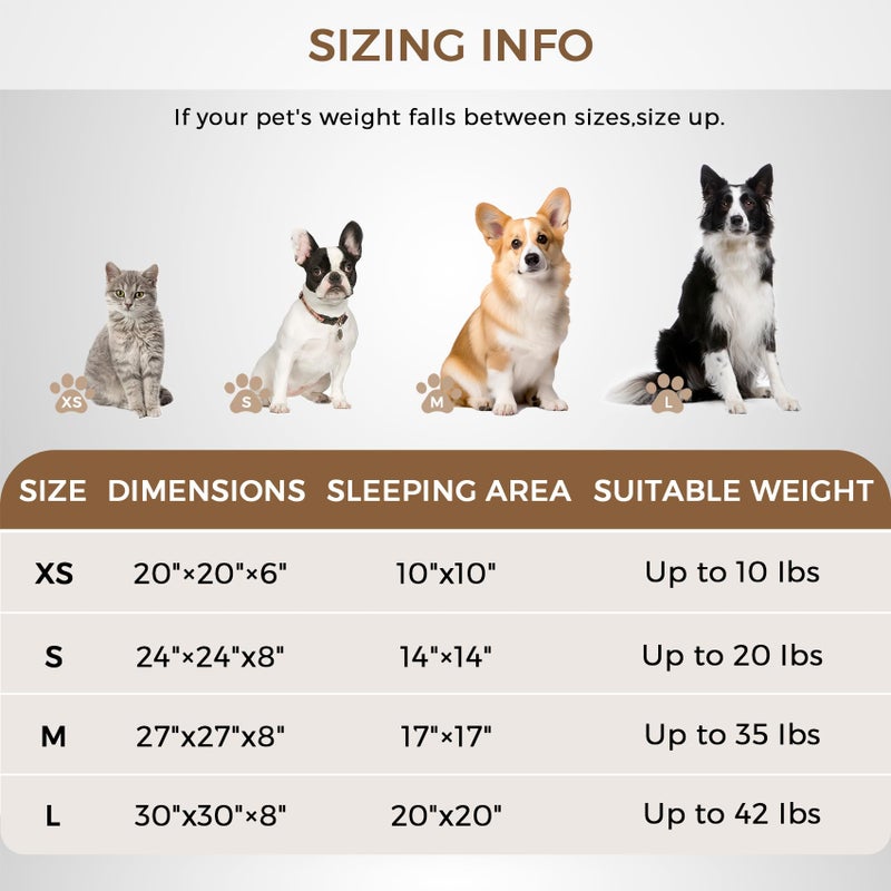 SunStyle Home Calming Dog Bed & Cat Bed for Indoor Cats, Medium Size Washable Anti-Slip Anti-Anxiety Donut Dog Beds for Small Dogs & Cats, Fluffy Plush Cozy Round Dog Bed(20 Inch, Light Grey) - Image 4
