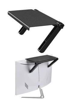 Happy Home Screen top shelf - Size: 33.8x16.2x2.5cm black  - Image 1