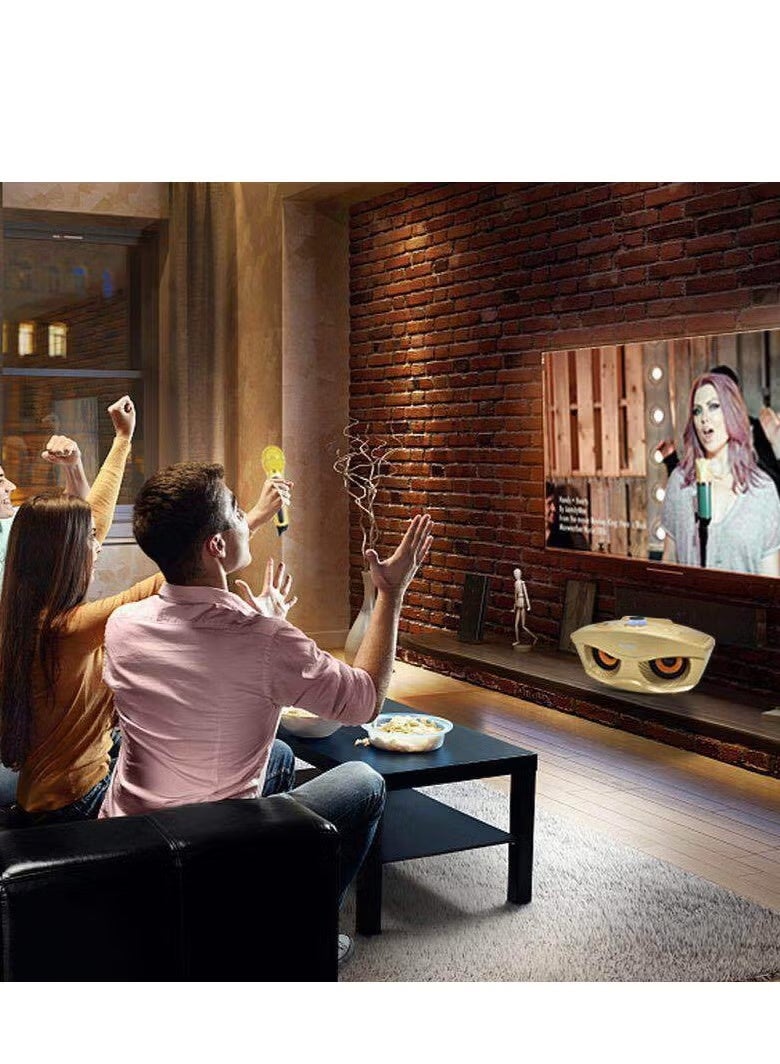 سدرد مكبر صوت لاسلكي بتقنية بلوتوث مع ميكروفون ذهبي من قطعتين - Image 3