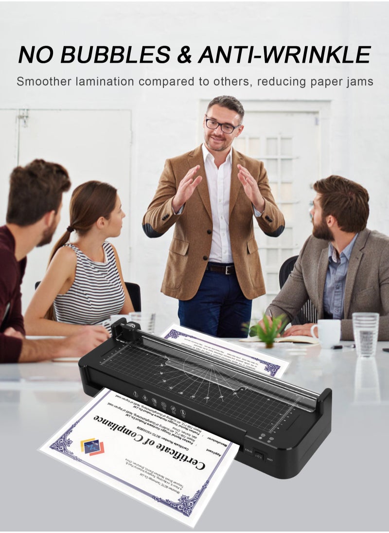 HomarKet - Thermal Laminator Machine A3 with Build in Paper Trimmerfor Hot and Cold A4 Laminator for Office Home School - Image 1