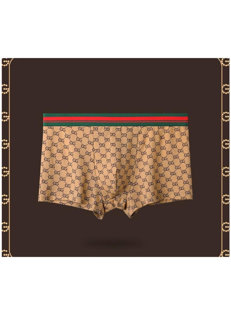 Boxed Men's Fashionable Printed Summer Lightweight Boxed Underwear Set Of 4 Pieces  - Image 5