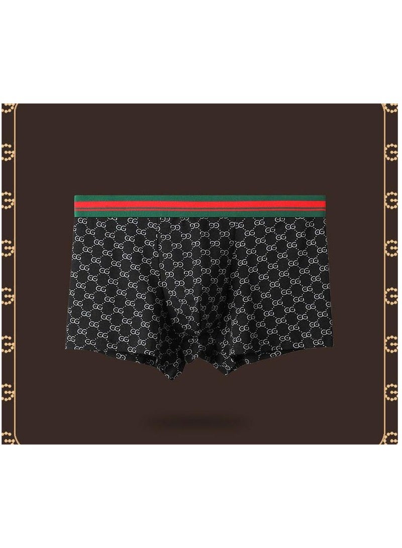 Boxed Men's Fashionable Printed Summer Lightweight Boxed Underwear Set Of 4 Pieces  - Image 3