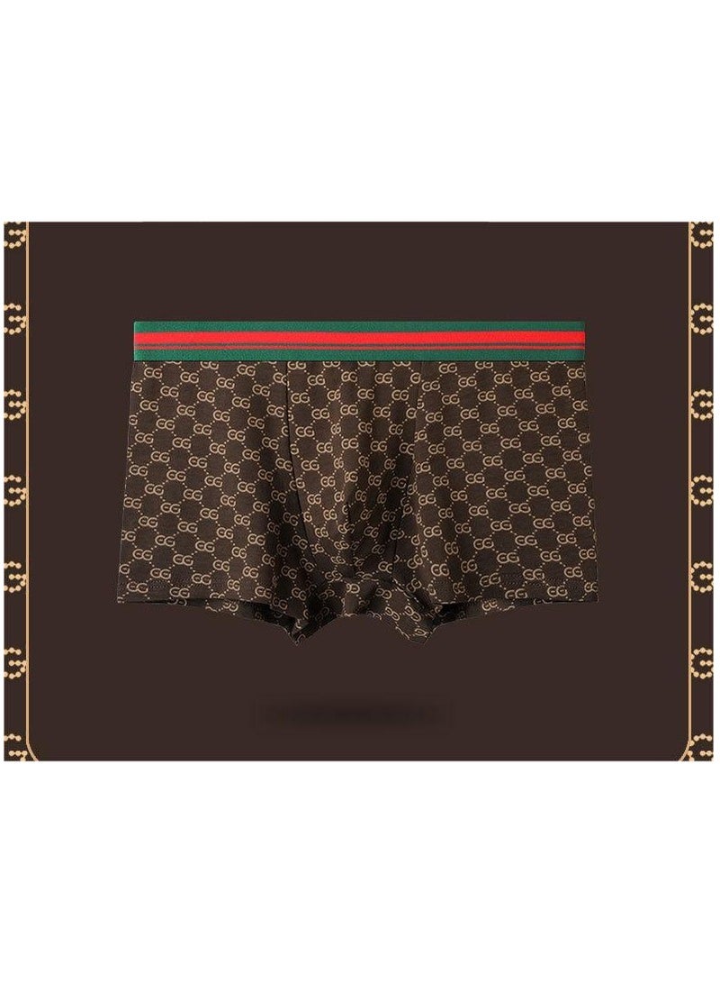 Boxed Men's Fashionable Printed Summer Lightweight Boxed Underwear Set Of 4 Pieces  - Image 4