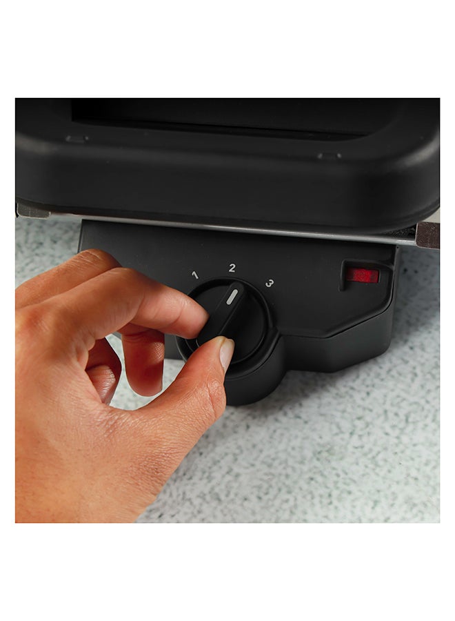 GEEPAS Multifunction Grill Maker, Adjustable Thermostat, GGM5458 - Non-Stick Cooking Plate, Detachable Cooking Plate, Overheat Protection, Cord Storage, Vertical Storage, Portable 1600 W GGM5458 Silver - Image 4