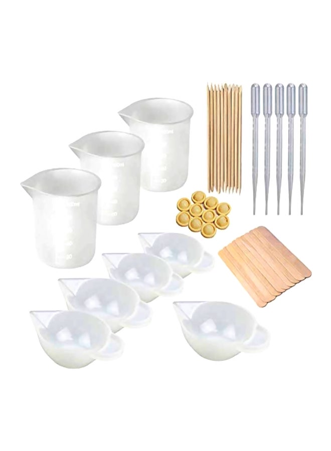 Loquat 43-Piece Fine Art Tool Set White/Silver/Beige - Image 1