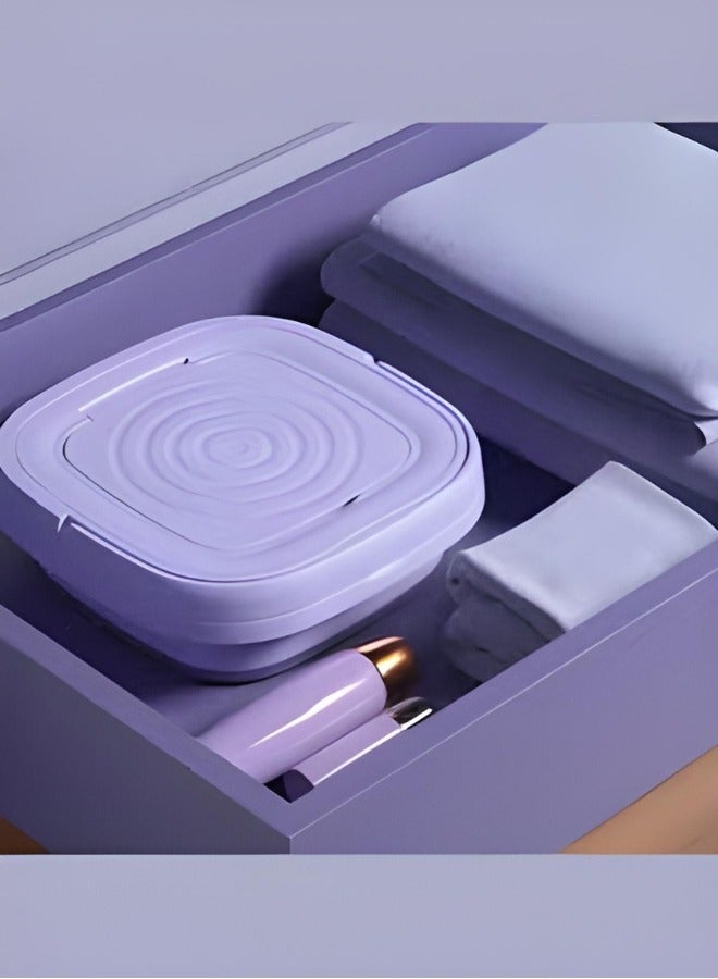 PRIMO PLUS Portable Mini Folding Clothes Washing Machine, Bucket Automatic Mini Household Underwear Foldable Bucket Washer Baby Clothes Washing Machine, Suitable for Travelling, Camping, Apartment Dorm - Image 2