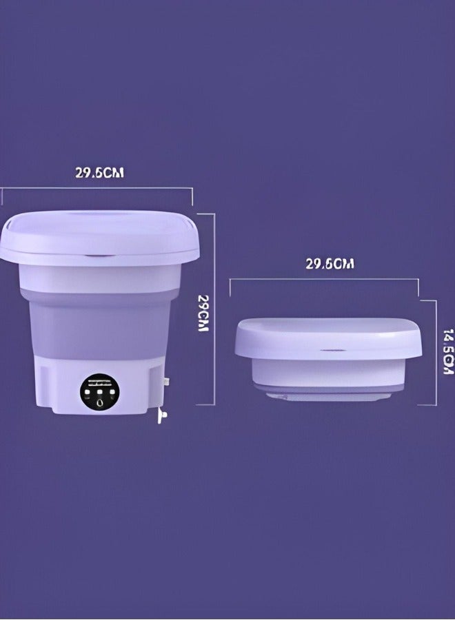 PRIMO PLUS Portable Mini Folding Clothes Washing Machine, Bucket Automatic Mini Household Underwear Foldable Bucket Washer Baby Clothes Washing Machine, Suitable for Travelling, Camping, Apartment Dorm - Image 3