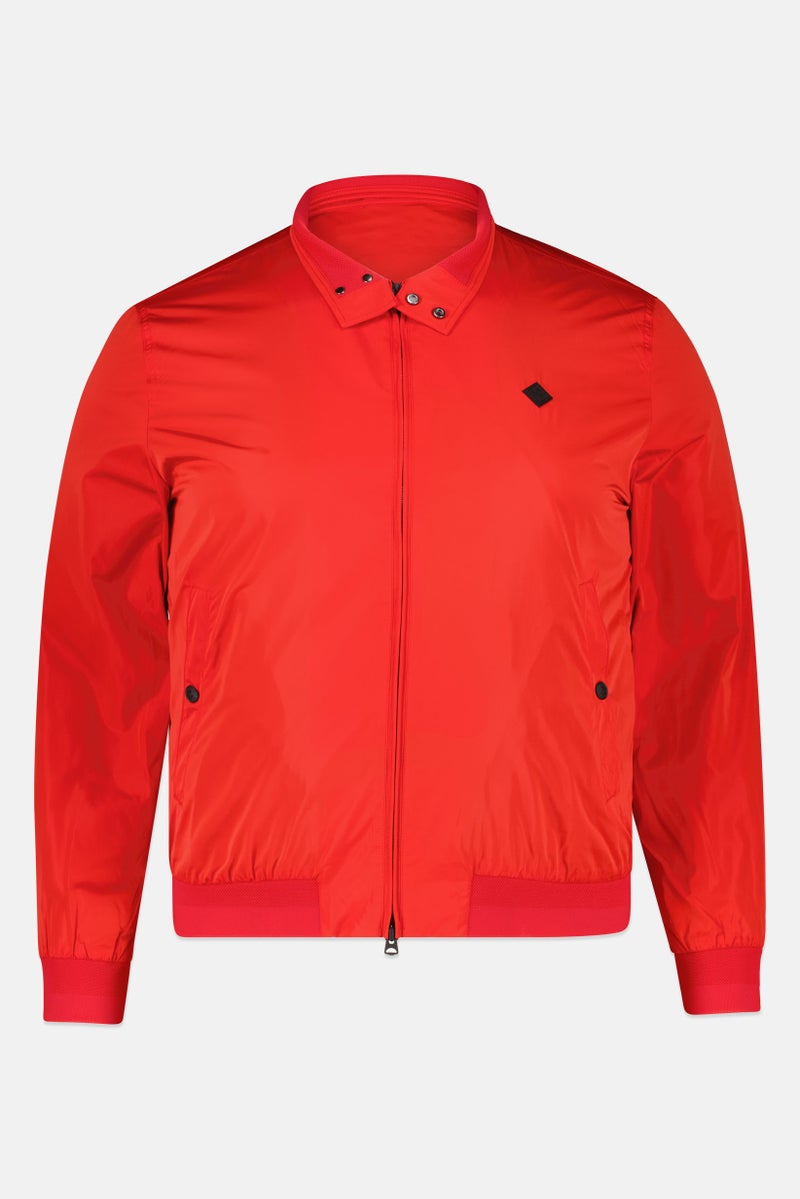 GANT Men Long Sleeve Brand Logo Windbreaker Jacket, Red - Image 2