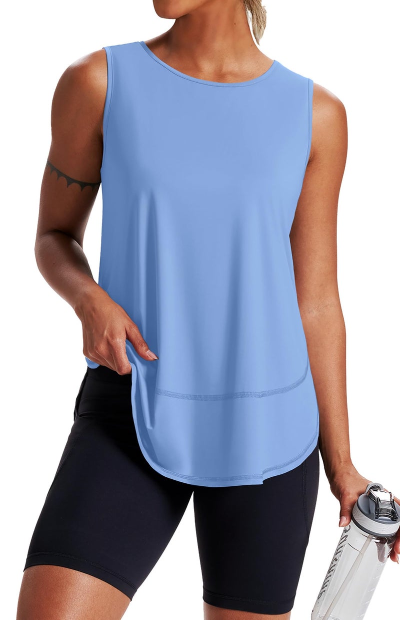 NIASHOT Womens Summer Tops Workout Tank Top Woman Athletic Tank Tops Sleeveless Shirts Gym Clothes Spring Fashion Clothing Running Yoga Outfits Ropa Deportiva para Mujer Quick Drying S - Image 1