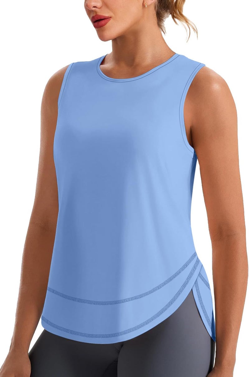 NIASHOT Womens Summer Tops Workout Tank Top Woman Athletic Tank Tops Sleeveless Shirts Gym Clothes Spring Fashion Clothing Running Yoga Outfits Ropa Deportiva para Mujer Quick Drying S - Image 2