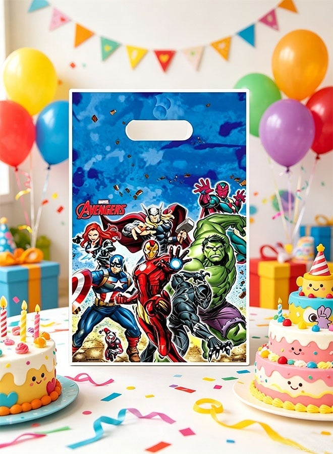 30 Pcs Superhero Party Gift Bags, Avenger Style Portable Handle Bags, Kids Birthday Party Favors, Boys Cosplay & Eid Party Decor - Image 3