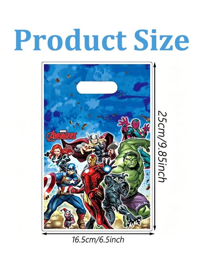 30 Pcs Superhero Party Gift Bags, Avenger Style Portable Handle Bags, Kids Birthday Party Favors, Boys Cosplay & Eid Party Decor - Image 2