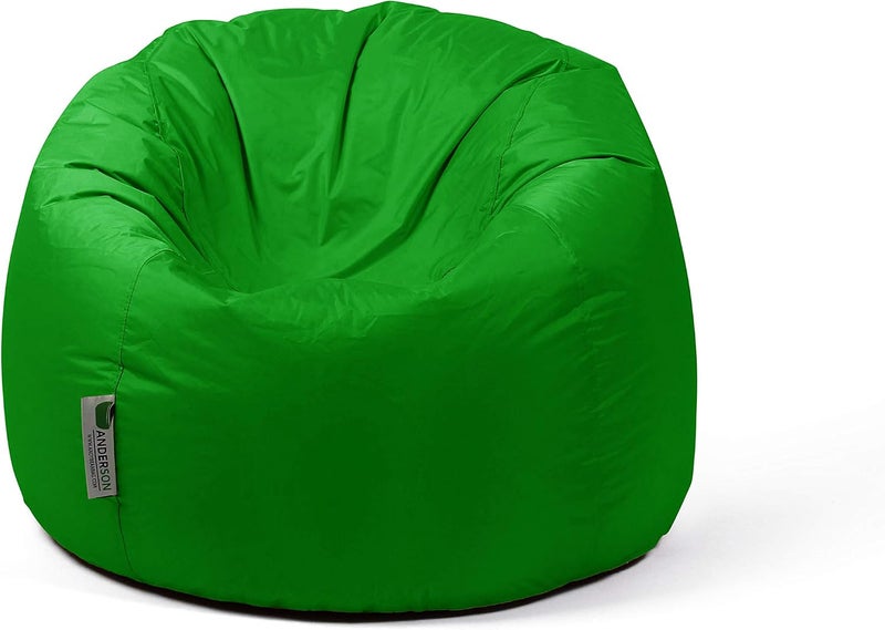 Ultra Soft Bean Bag Chair With Waterproof Fabric For Kids & Adults (Medium, Green)