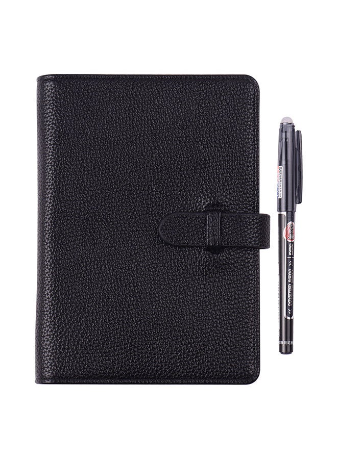 NIBEMINENT - Reusable Smart Notebook Hardcover With Erasable Pen Black - Image 1