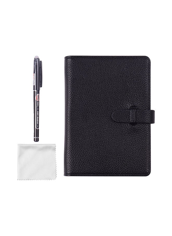 NIBEMINENT - Reusable Smart Notebook Hardcover With Erasable Pen Black - Image 1
