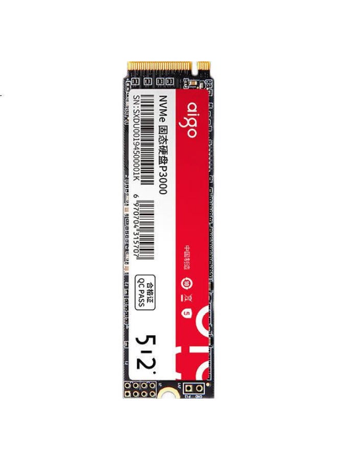 aigo Aigo 512Gb Ssd, M.2 Interface (Nvme Protocol Pcie 3.0 X4), Original Controller With Lianyuan Chips, P3000, Read Speed Up To 3400Mb/S - Image 2