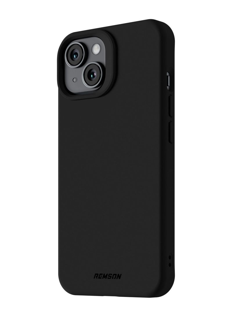 Remson غطاء سيليكوني واقي هجين مغناطيسي من ريمسون ماج-إكس مصمم للعمل مع ماج سيف لجهاز آيفون 14 بحجم 6.1 بوصة (أسود) - Image 1