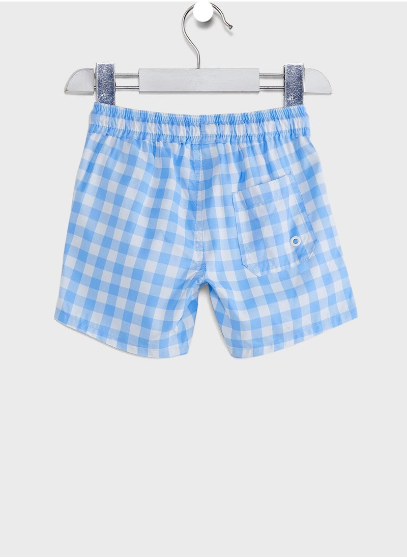 Cotton On - Kids Checked Shorts - Image 1