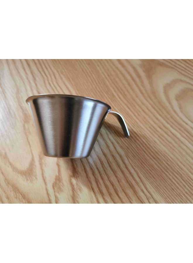 Stainless Steel Measuring Cup Supply Cup Water Cup Single Layer Stainless Steel Measuring Cup Daily Cup Wholesale-Color:Stainless Steel Color-Capacity:100ml - Image 3