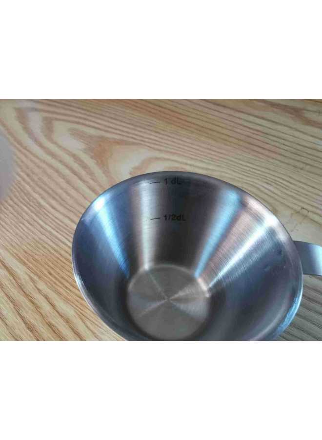 Stainless Steel Measuring Cup Supply Cup Water Cup Single Layer Stainless Steel Measuring Cup Daily Cup Wholesale-Color:Stainless Steel Color-Capacity:100ml - Image 2