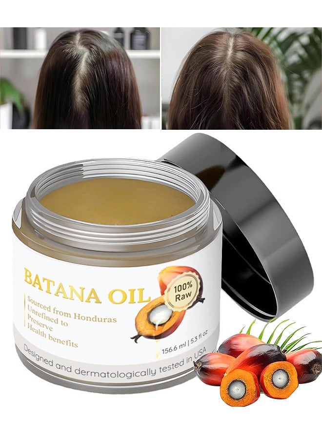Raw Batana Oil - 100% Natural And Organic Hair Growth Oil Solution For Men And Women, Raw, Unrefined, Enhances Thickness, Prevents Hair Loss - Image 1