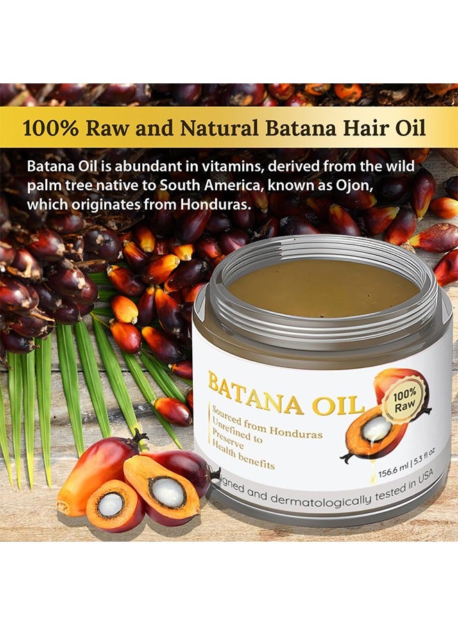 Raw Batana Oil - 100% Natural And Organic Hair Growth Oil Solution For Men And Women, Raw, Unrefined, Enhances Thickness, Prevents Hair Loss - Image 2