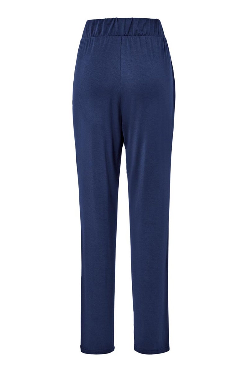 Tchibo Women Plain Jersey Pants, Navy  - Image 3