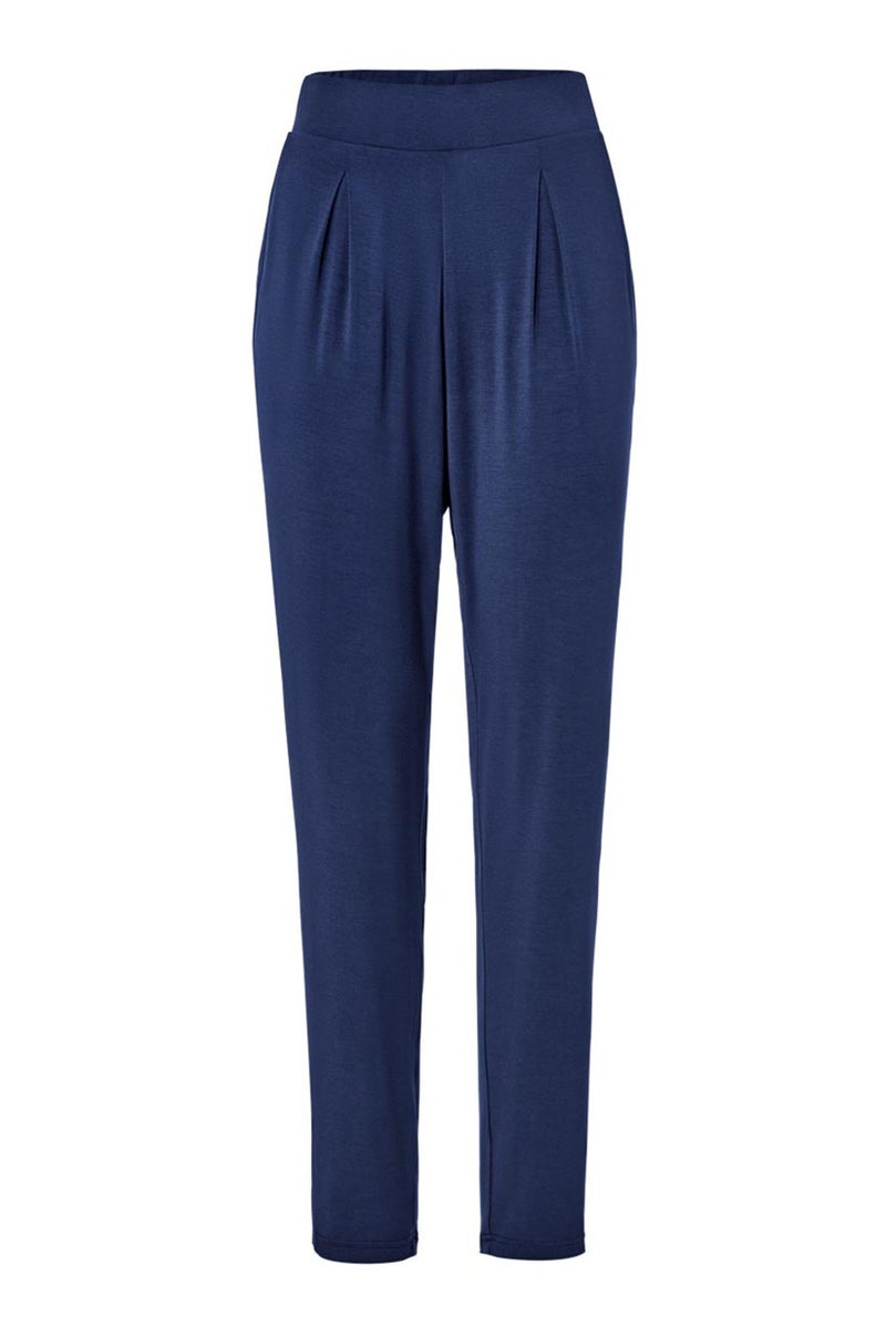 Tchibo Women Plain Jersey Pants, Navy  - Image 2