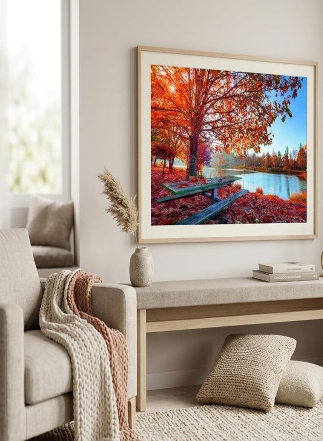 Print Panda Fabulous Landscape Nature's Color Canvas wall Poster for Home Decor, Living Room, Bed Room, Kids Room, Play Room, Restaurant, Hotel (Self Adhesive Vinyl, Water Proof) - Image 3