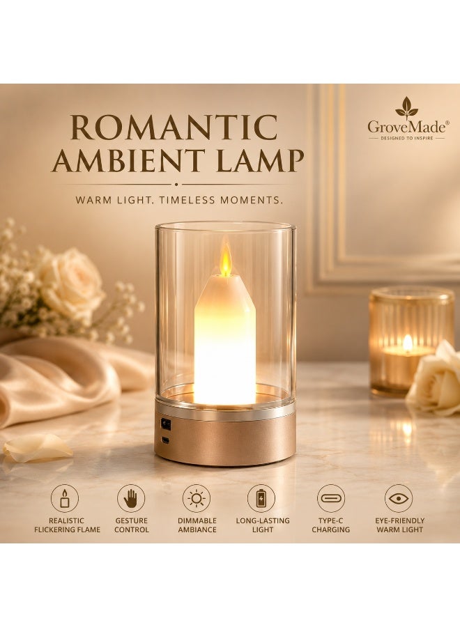 GroveMade LED Creative Night Light - Romantic Candlelight Ambiance for Dining, Bars & Desks - Image 1