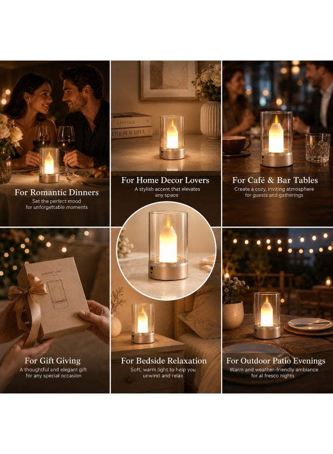 GroveMade LED Creative Night Light - Romantic Candlelight Ambiance for Dining, Bars & Desks - Image 5