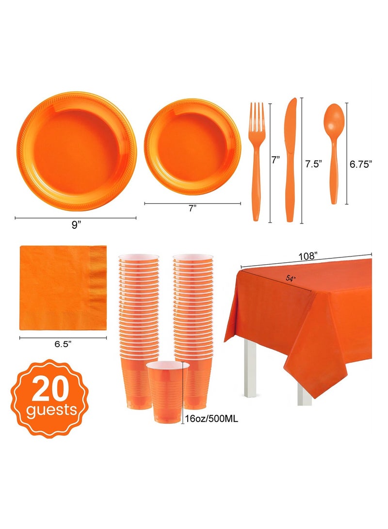 73Hours Party set disposable plastic plates cups birthday party decoration for 20 people - Image 2