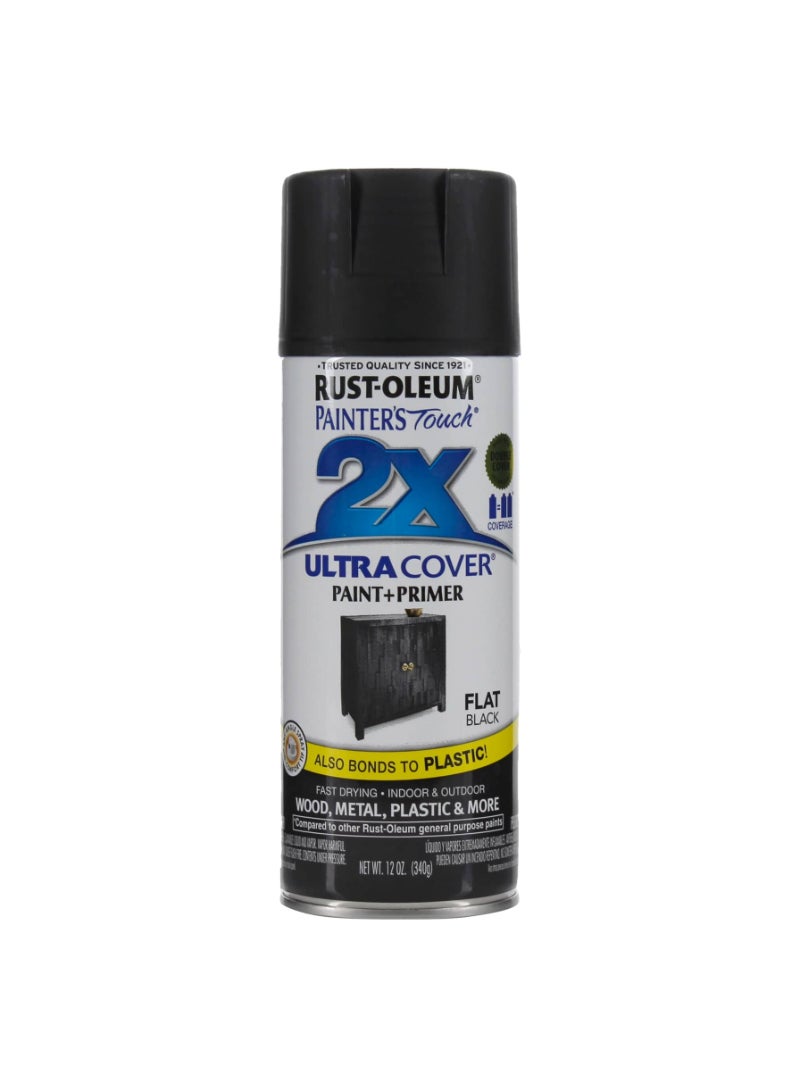 Rust-Oleum Painter’s Touch 2X Ultra Cover (340 g, Flat Black)