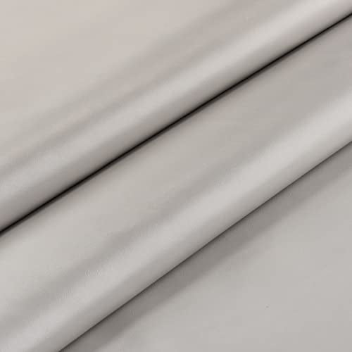 TeeLiy Faux Leather 2 Yards 58" x 72", 0.6 mm Thick Upholstery Leather PU Fabric Synthetic Leather Material Vinyl Leather Sheets for Upholstery Crafts, DIY Sewing, Sofa (Gray_Thin and Light Weight Material) - Image 3