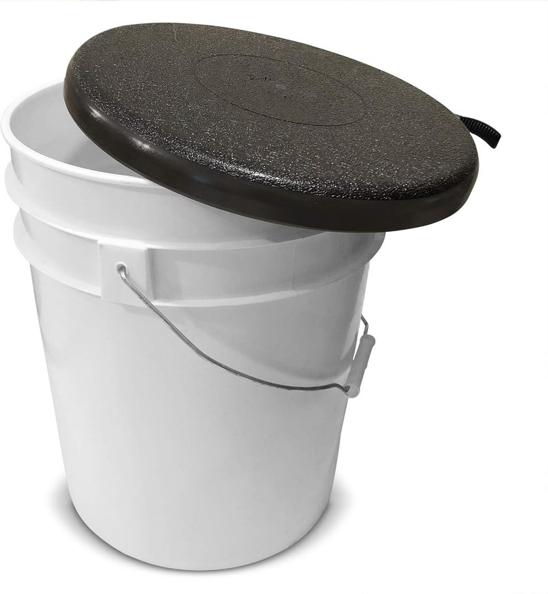 BUCKET PROS Black Lid Seat for 5 Gallon Bucket - Image 4